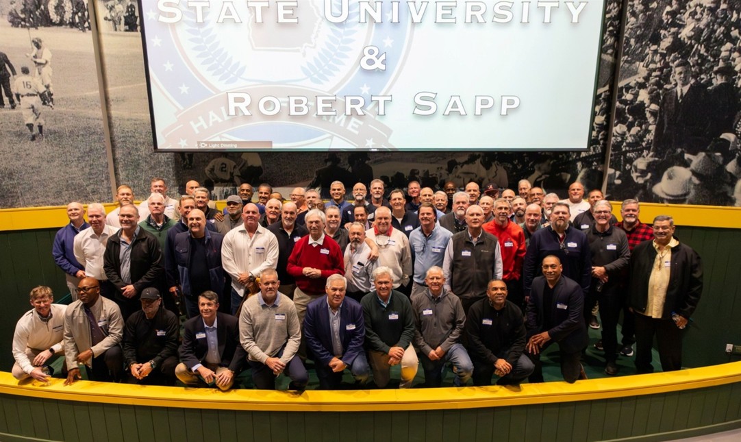 Organized by MGA Athletics and MGA Alumni Relations, over 70 former players attended the Coach Robert Sapp Baseball Reunion at the Georgia Sports Hall of Fame Feb. 7